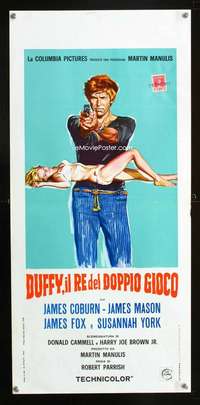 s559 DUFFY Italian locandina movie poster '68 James Coburn, sexy!