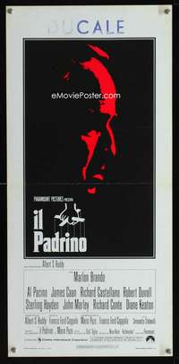 s580 GODFATHER Italian locandina R70s best art of Marlon Brando, directed by Francis Ford Coppola!