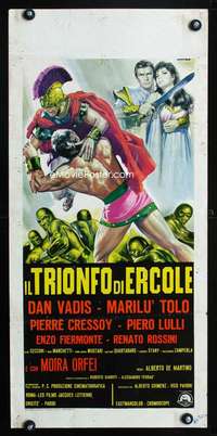 s592 HERCULES VS THE GIANT WARRIOR Italian locandina movie poster '64