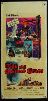 s603 IN SEARCH OF THE CASTAWAYS Italian locandina movie poster '62
