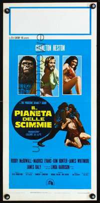 s651 PLANET OF THE APES Italian locandina movie poster R70s Heston