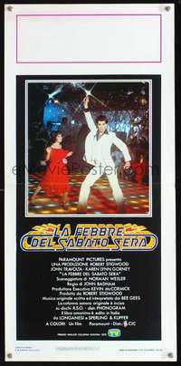 s673 SATURDAY NIGHT FEVER Italian locandina movie poster '77 Travolta