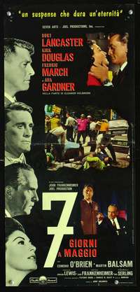 s674 SEVEN DAYS IN MAY Italian locandina movie poster '64 Lancaster