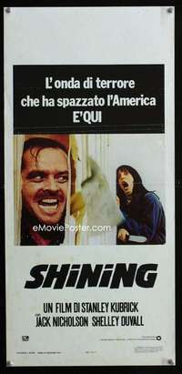 s676 SHINING Italian locandina movie poster '80 Stephen King, Kubrick