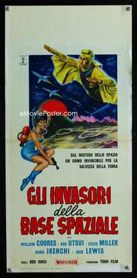s690 SUPER GIANT 6 Italian locandina movie poster '57 Deamicis art!