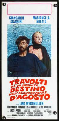 s692 SWEPT AWAY Italian locandina movie poster '78 Lina Wertmuller
