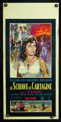 s693 SWORD & THE CROSS Italian locandina movie poster '56 Favalli art