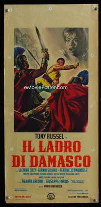 s694 SWORD OF DAMASCUS Italian locandina movie poster '64 cool art!