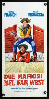 s708 TWO GANGSTERS IN THE WILD WEST Italian locandina movie poster '65