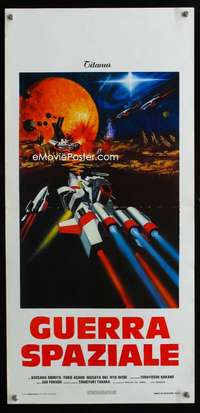 s714 WAR IN SPACE Italian locandina movie poster '77 Toho sci-fi