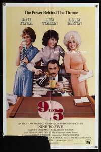 t010 9 TO 5 one-sheet movie poster '80 Dolly Parton, Jane Fonda, Lily Tomlin