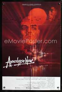 t028 APOCALYPSE NOW one-sheet movie poster '79 Marlon Brando, Francis Ford Coppola, Bob Peak art!