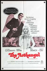 t032 ARCHANGEL one-sheet movie poster '69 Vittorio Gassman, sexy Pamela Tiffin!