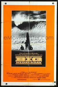 t067 BIG WEDNESDAY one-sheet movie poster '78 John Milius classic surfing movie!