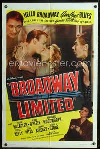 t088 BROADWAY LIMITED one-sheet movie poster R46 Victor McLaglen, Hal Roach