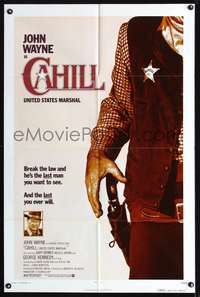 t103 CAHILL one-sheet movie poster '73 classic United States Marshall John Wayne!