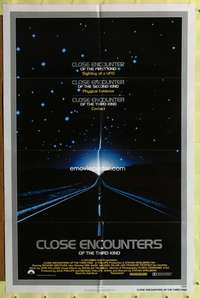 t140 CLOSE ENCOUNTERS OF THE THIRD KIND one-sheet movie poster '77 Steven Spielberg sci-fi classic!
