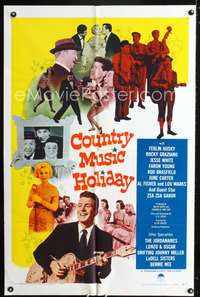 t150 COUNTRY MUSIC HOLIDAY one-sheet movie poster '58 Zsa Zsa Gabor, Ferlin Husky