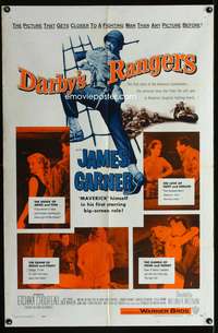 t165 DARBY'S RANGERS one-sheet movie poster '58 James Garner, Jack Warden