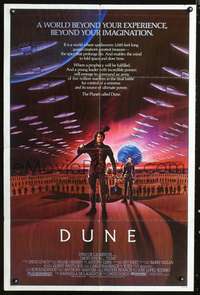 t210 DUNE one-sheet movie poster '84 David Lynch, Kyle MacLachlan, sci-fi!