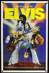 t216 ELVIS style B int'l one-sheet movie poster '79 Kurt Russell as Presley, John Carpenter