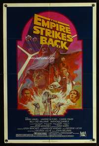 t218 EMPIRE STRIKES BACK 1sh movie poster R82 George Lucas classic, Tom Jung artwork!