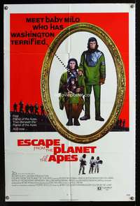 t226 ESCAPE FROM THE PLANET OF THE APES one-sheet movie poster '71 meet Baby Milo!