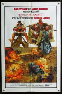t242 FISTFUL OF DYNAMITE one-sheet movie poster '72 Sergio Leone, Duck You Sucker!