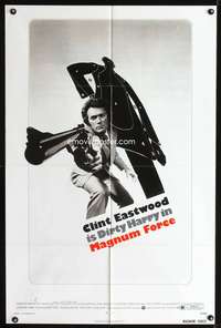 t382 MAGNUM FORCE one-sheet movie poster '73 Clint Eastwood is Dirty Harry!