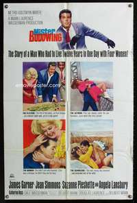 t409 MISTER BUDDWING one-sheet movie poster '66 James Garner, Jean Simmons