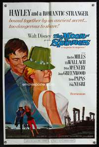 t422 MOON-SPINNERS style A one-sheet movie poster '64 Hayley Mills, Peter McEnery