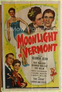 t420 MOONLIGHT IN VERMONT one-sheet movie poster '43 sexy Gloria Jean!