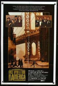 t463 ONCE UPON A TIME IN AMERICA int'l one-sheet '84 Sergio Leone, Robert De Niro, James Woods