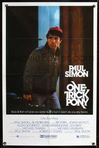 t468 ONE TRICK PONY one-sheet movie poster '80 great Paul Simon image, rock & roll!