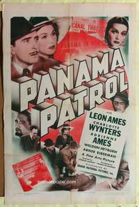 t481 PANAMA PATROL one-sheet movie poster '39 Leon Ames, murder in Central America!