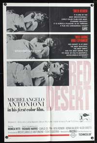 t513 RED DESERT one-sheet movie poster '64 Michelangelo Antonioni, Monita Vitti, Richard Harris