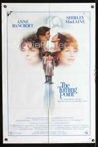 t685 TURNING POINT one-sheet movie poster '77 Shirley MacLaine, Anne Bancroft