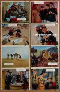 v079 CARRY ON IN THE LEGION 8 English movie lobby cards '67 Phil Silvers