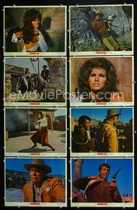 v034 BANDOLERO 8 movie lobby cards '68 Raquel Welch, Dean Martin