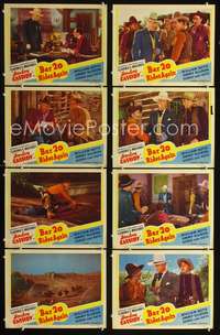 v035 BAR 20 RIDES AGAIN 8 movie lobby cards R49 Boyd, Hopalong Cassidy