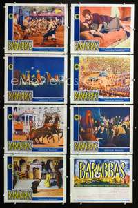 v036 BARABBAS 8 movie lobby cards '62 Anthony Quinn, Silvana Mangano