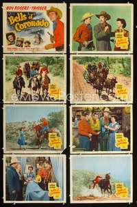 v044 BELLS OF CORONADO 8 movie lobby cards '50 Roy Rogers, Dale Evans