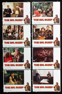 v050 BIG SLEEP 8 movie lobby cards '78 Robert Mitchum, Sarah Miles
