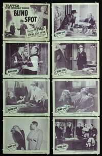 v059 BLIND SPOT 8 movie lobby cards '47 Chester Morris, film noir!