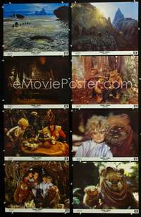 v078 CARAVAN OF COURAGE 8 color 11x14 movie stills '84 Ewok Adventure!