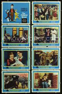 v086 CHAPLIN REVUE 8 movie lobby cards '60 Charlie comedy compilation!