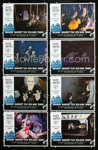 v090 CHILDREN SHOULDN'T PLAY WITH DEAD THINGS 8 movie lobby cards '72