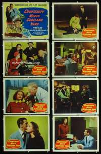 v105 COUNTERSPY MEETS SCOTLAND YARD 8 movie lobby cards '50 St John