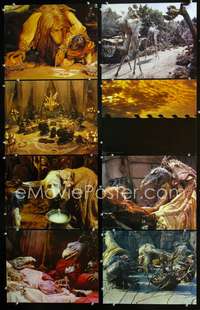v116 DARK CRYSTAL 8 color English 11x14 movie stills '82 Henson, Oz