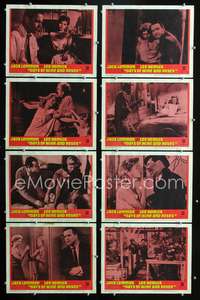 v121 DAYS OF WINE & ROSES 8 movie lobby cards '63 Jack Lemmon, Remick